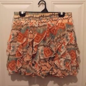 Boho Ruffle Skirt * New